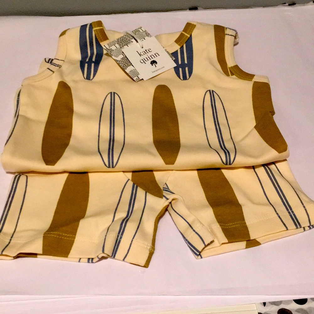 Kate Quinn Tank Shortie Pajama Set, Longboard, 5Y, NWT